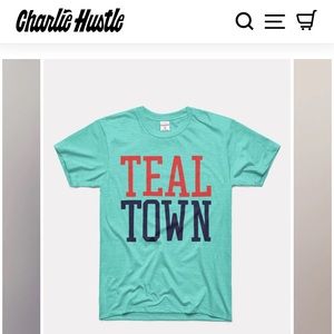 Charlie Hustle Women's Teal "TEAL TOWN" Short Sleeve Tee